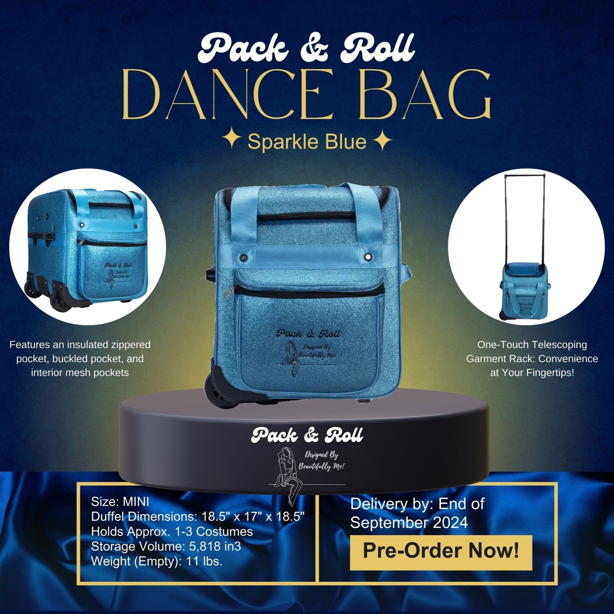 Mini Pack &amp; Roll Dance Bag - STORE PICK UP ONLY