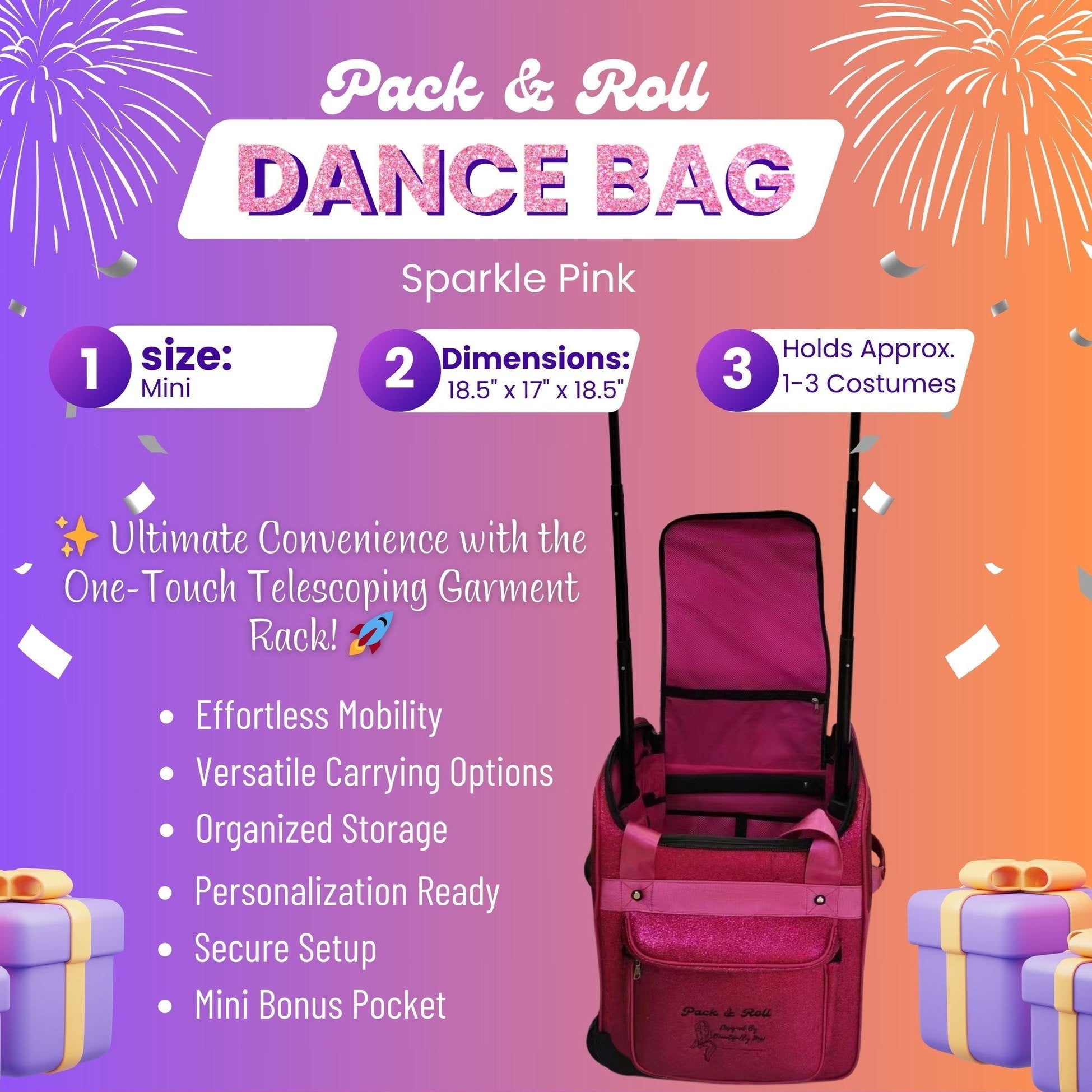 Mini Pack &amp; Roll Dance Bag - STORE PICK UP ONLY