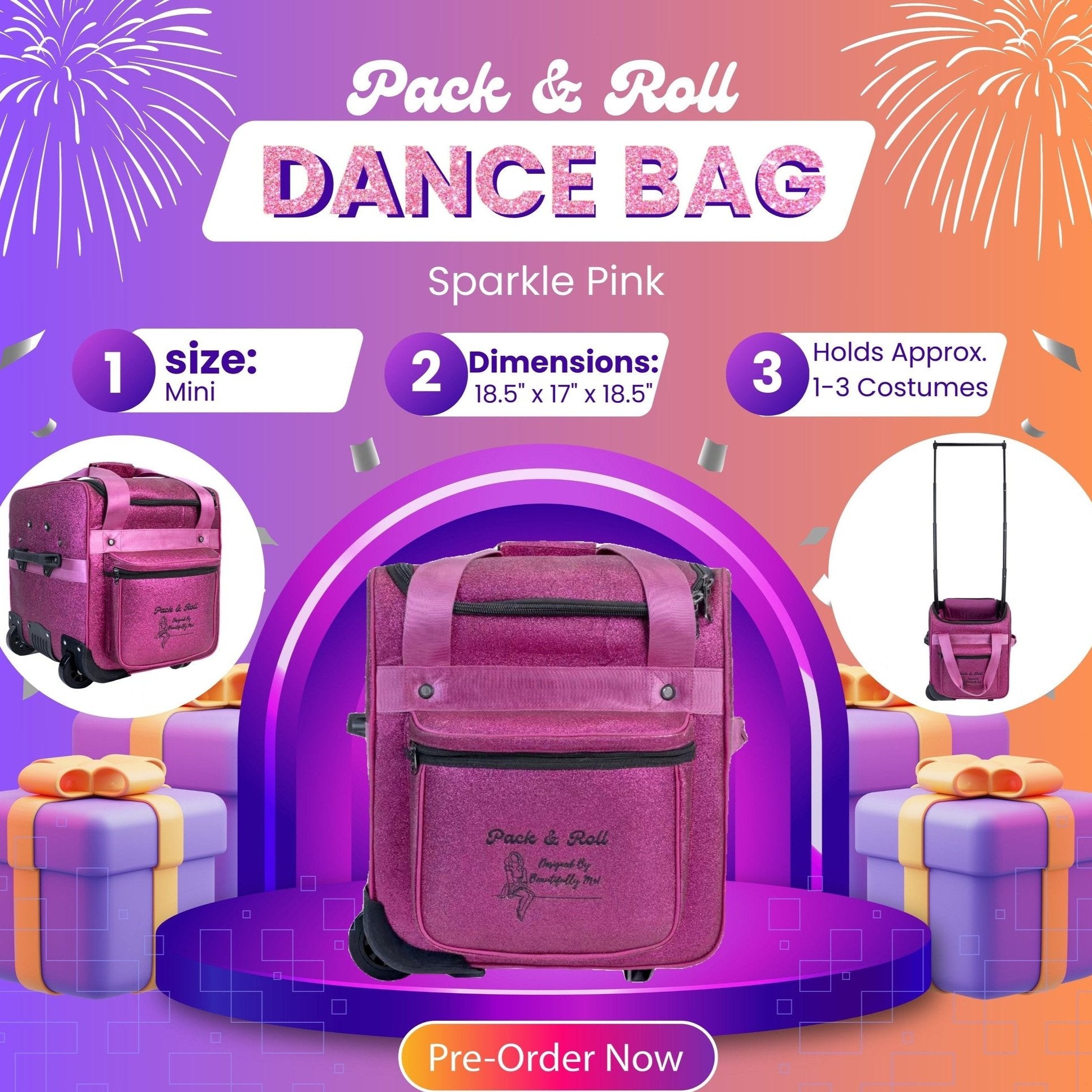 Mini Pack &amp; Roll Dance Bag - STORE PICK UP ONLY